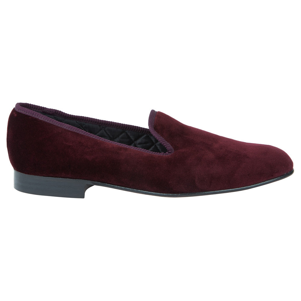 KNIGHTSBRIDGE AUBERGINE VELVET SLIPPERS - Women's Soft Velvet House Shoes for Indoor Comfort | Perfect for Lounging, Relaxing & Spa Days