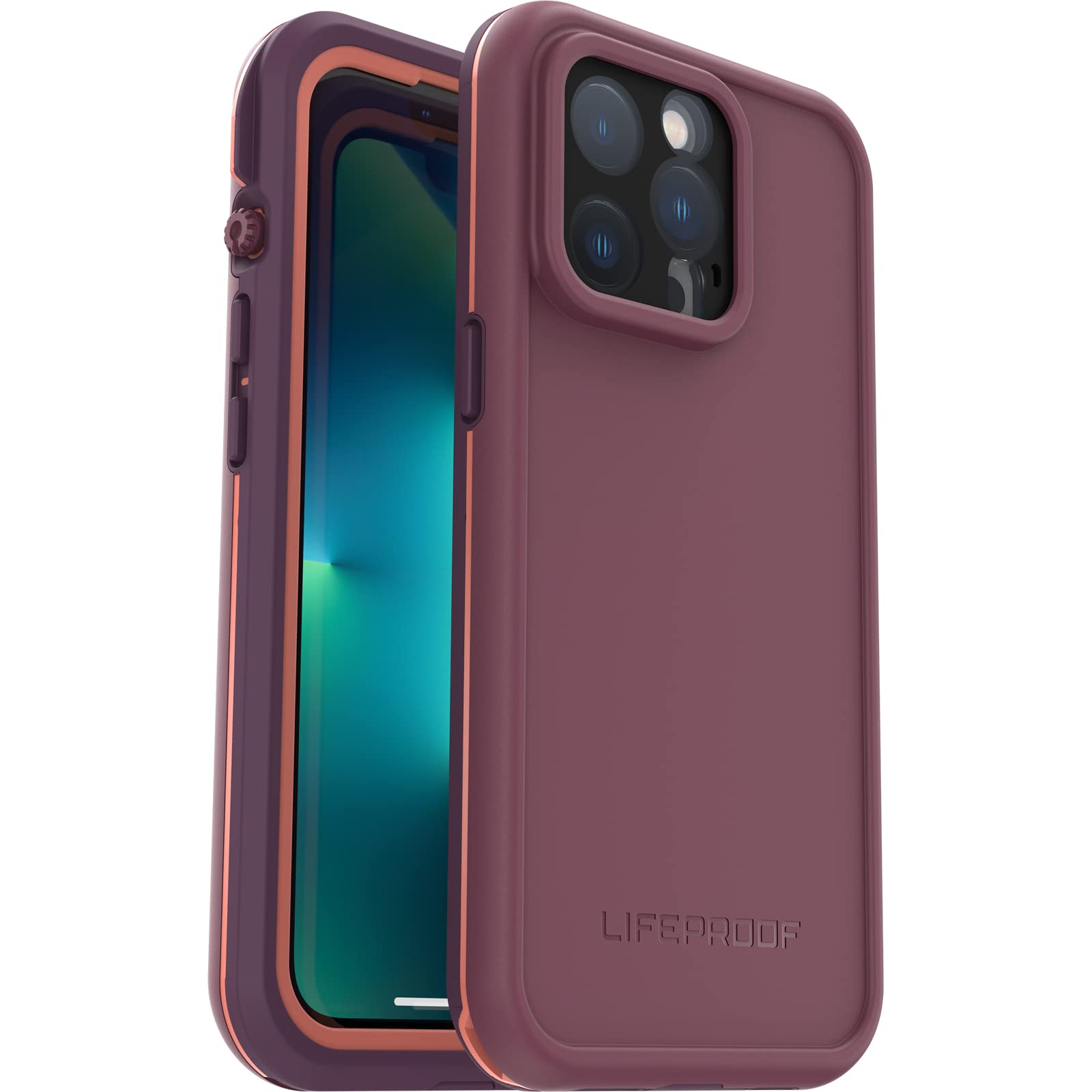 LifeProof FRE SERIES Waterproof Case for iPhone 13 Pro (ONLY) - Durable Shockproof & Dustproof Protection - Perfect for Outdoor Adventures, Swimming & Extreme Sports - RESOURCEFUL PURPLE