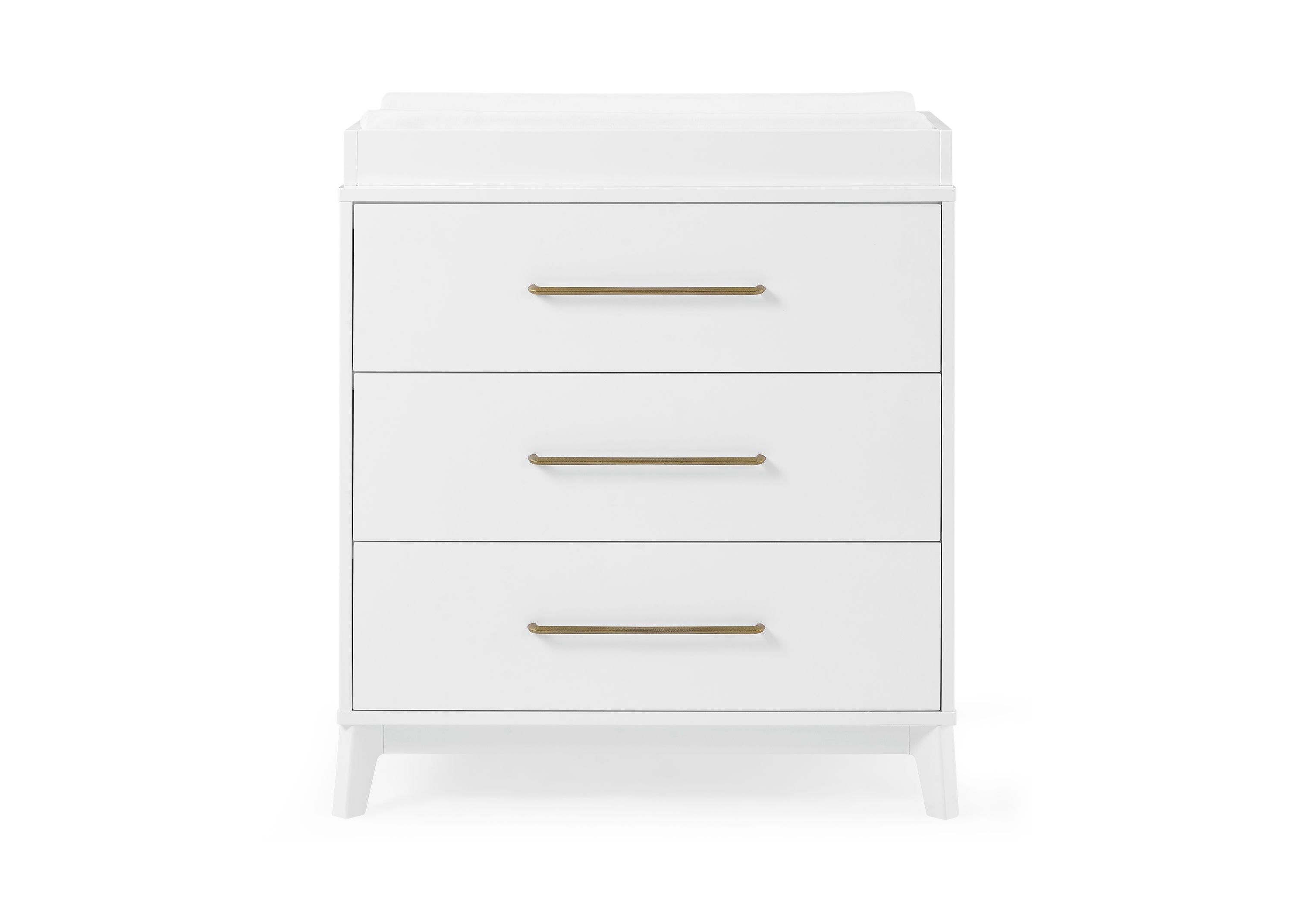Spencer 3 Drawer Baby Dresser with Changing Table Top & Safety Interlocking Drawers - Perfect for Nursery Organization & Diaper Changing Station