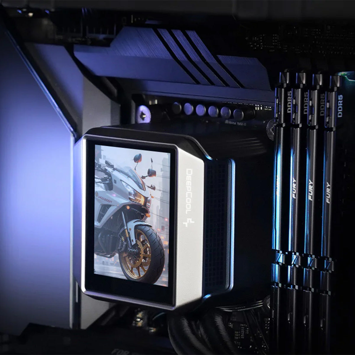 Deepcool MYSTIQUE 360 LCD 360mm Liquid AIO CPU Cooler - High Performance RGB Water Cooling System for PC Gaming & Overclocking - Perfect for Gaming Rigs, Workstations, and High-End PC Builds