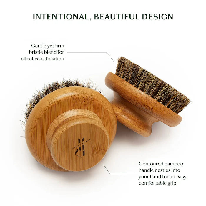 Kate McLeod The Dry Brush – Exfoliating & Circulation Boosting Body Brush for Dry Brushing & Lymphatic Drainage | Perfect for Pre-Shower Ritual & Spa-Like Skin Care at Home