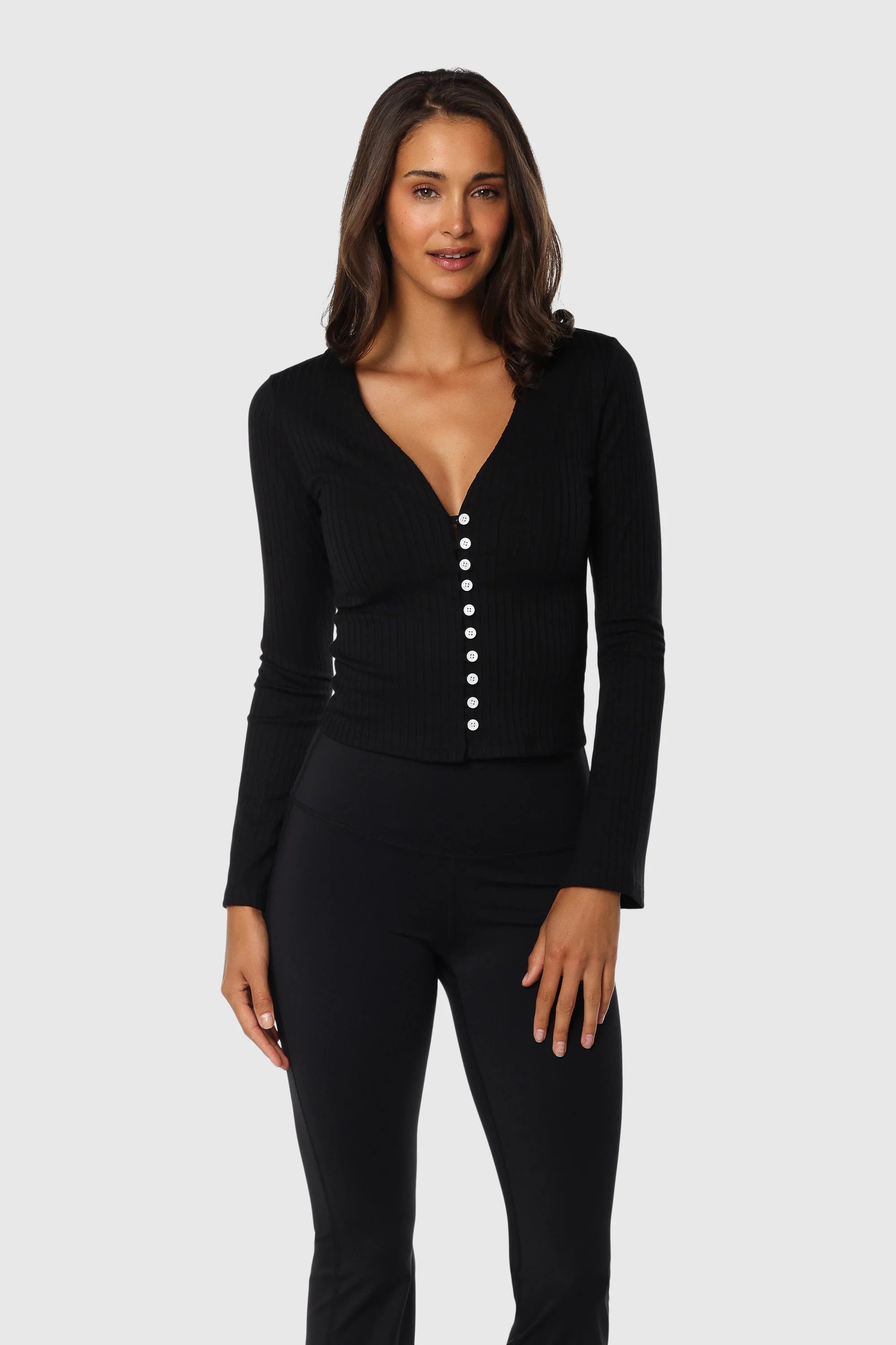 Flared Cuff Long Sleeve Blouse for Women - Elegant Bell Sleeve Tops for Office, Date Night & Special Occasions