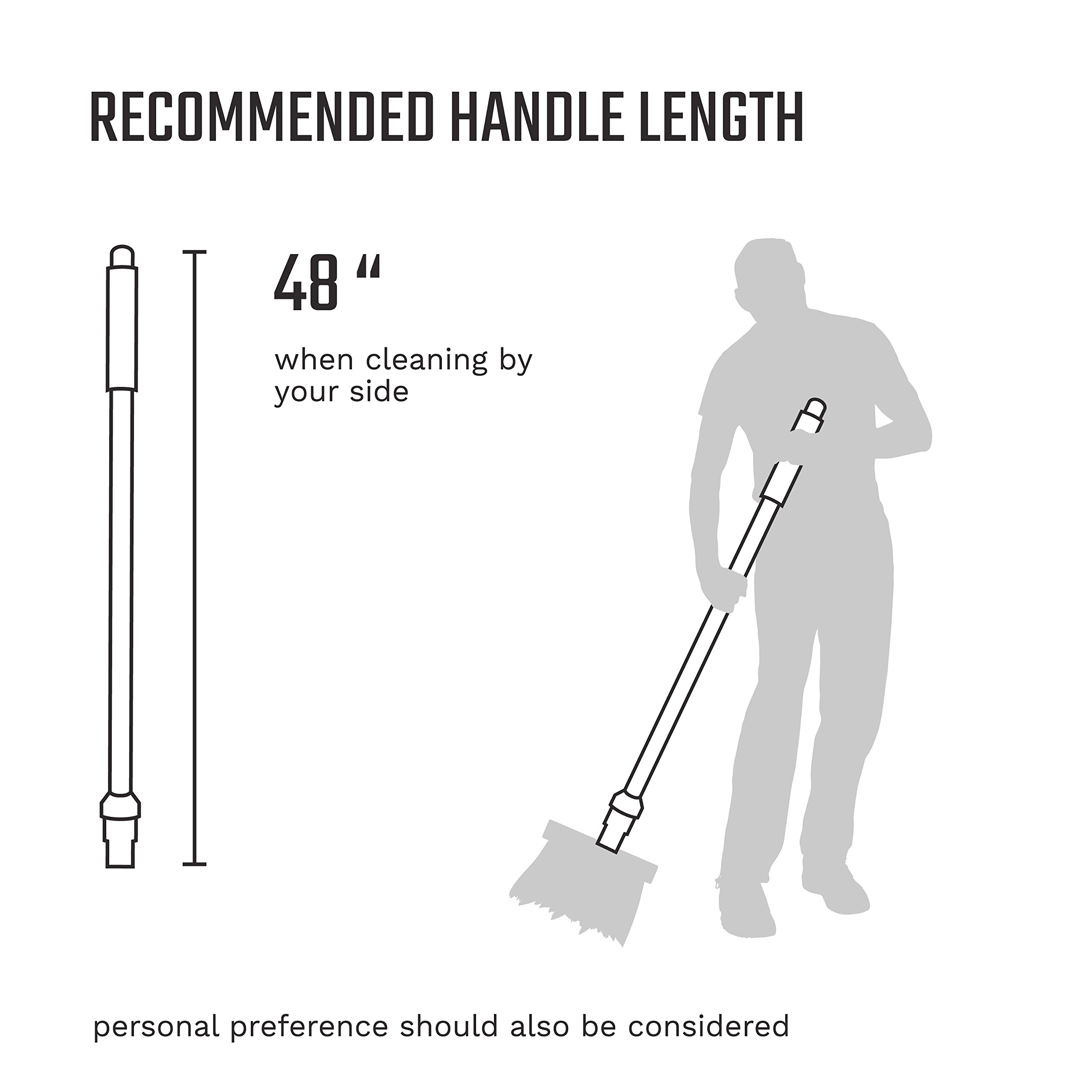 SWOPT Angled Broom & Dust Mop Kit - Multi-Surface Cleaning for Floors & Corners