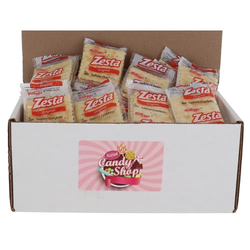 Zesta Original Saltine Crackers 2oz (Pack of 25) - Bulk Crackers for Soup, Salad, Snacking & Cheese Pairing - Perfect for Parties, Picnics and School Lunches