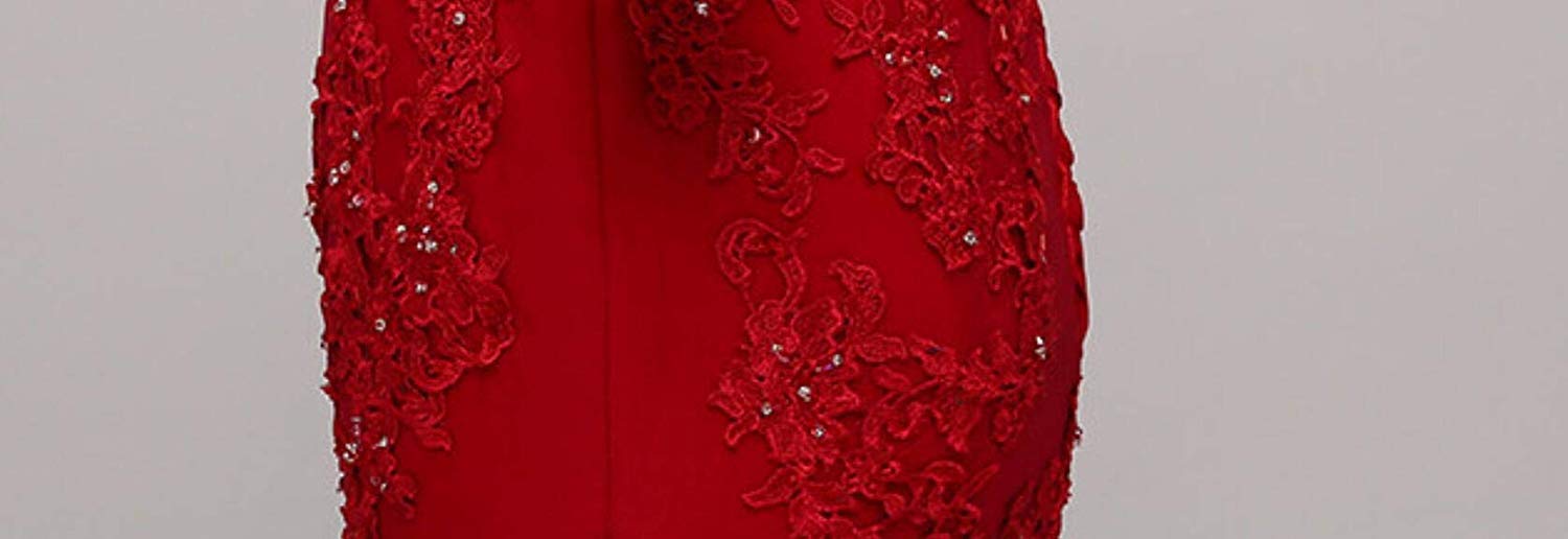Kivary Women's Sweetheart Neckline Mermaid Beaded Lace Long Prom Dress - Elegant Formal Evening Gown for Homecoming, Wedding, and Special Occasions