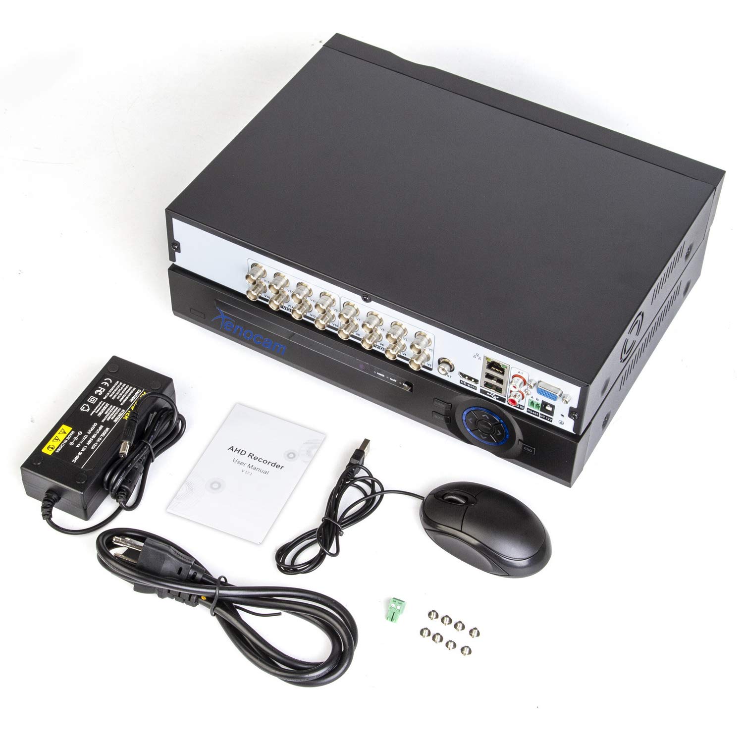 16CH 1080N Hybrid 5-in-1 AHD DVR Security System (1080P NVR + AHD + Analog + TVI + CVI) - Standalone CCTV Surveillance Video Recorder with Motion Detection - Ideal for Home & Business Security (HDD & Cameras Sold Separately)