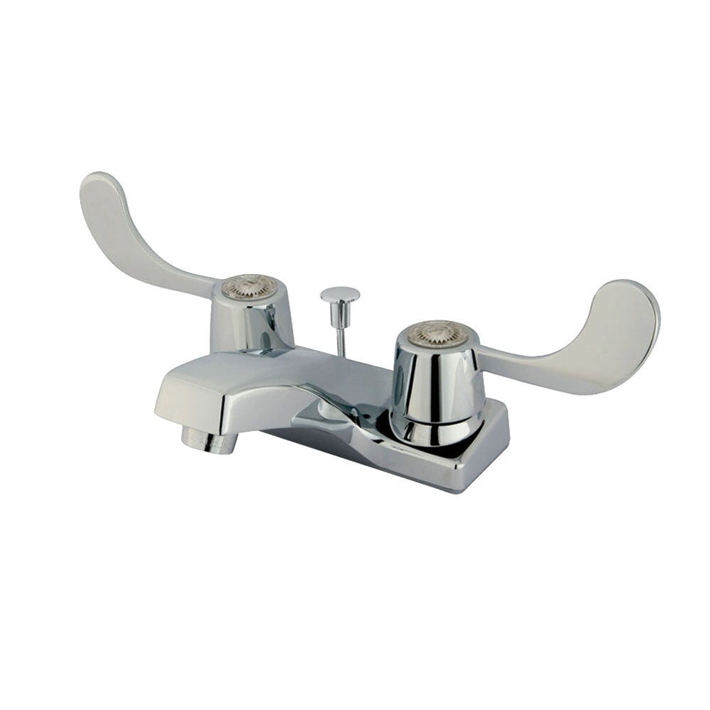 Kingston Brass KB191 4-Inch Centerset Bathroom Faucet - Chrome Finish, Single Handle, Water-Saving Design for Bathroom Sink, Perfect for Modern Home & Apartment Renovation