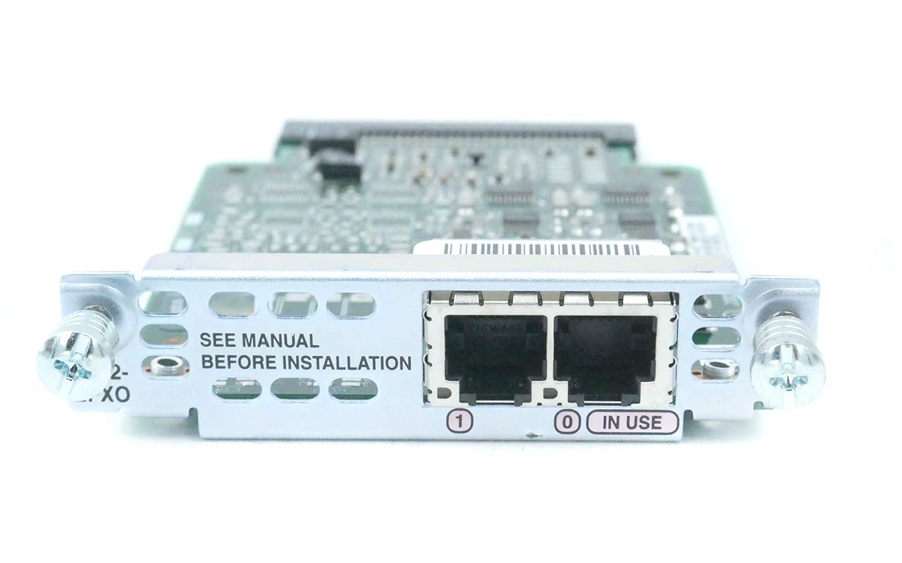 Cisco VIC2-2FXO 2-Port Voice Interface Card for VoIP Phone Systems - Ideal for Business Office Communication & Call Center Setups