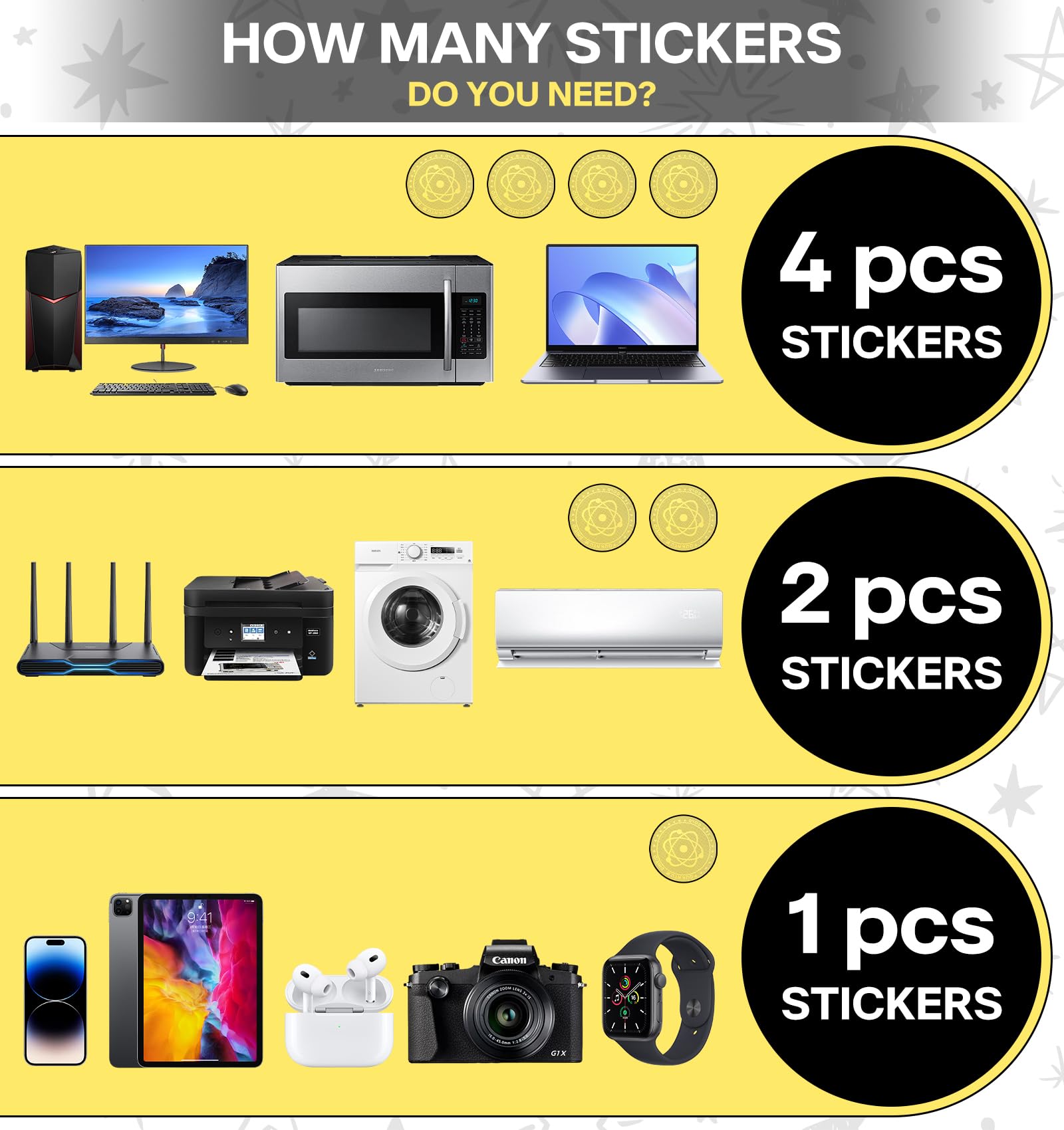 Universal Phone Stickers - Decorative Cell Phone Accessories for iPhone & Android | Trendy Vinyl Decals for Personalization & Protection | Perfect for Cases, Laptops & Tech Gadgets