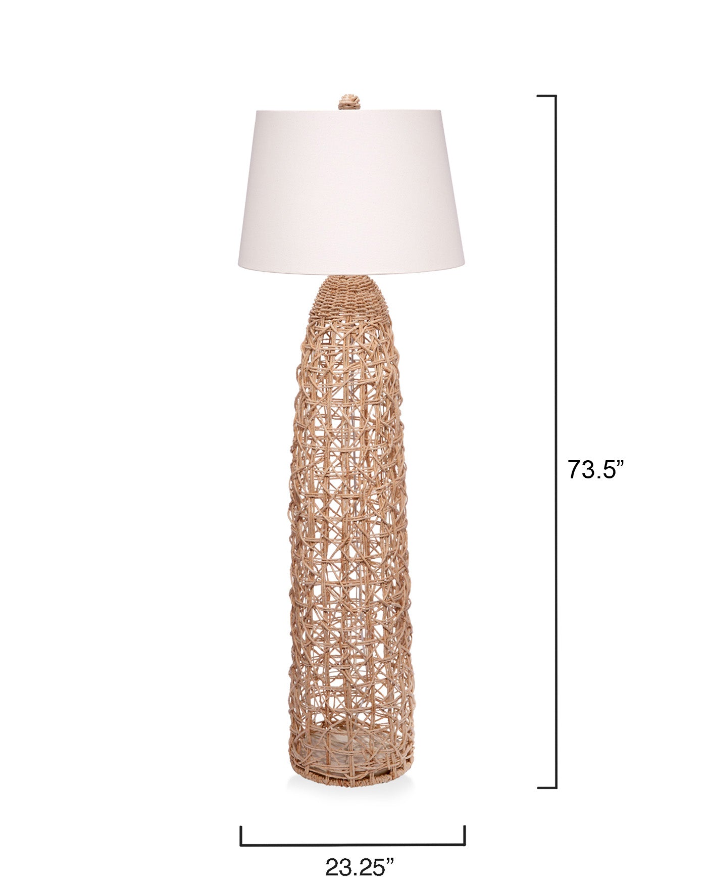 Modern Kauai Floor Lamp - Adjustable Height LED Standing Light for Living Room, Bedroom & Office - Warm White & Cool White Dimmable Lighting for Reading & Relaxation