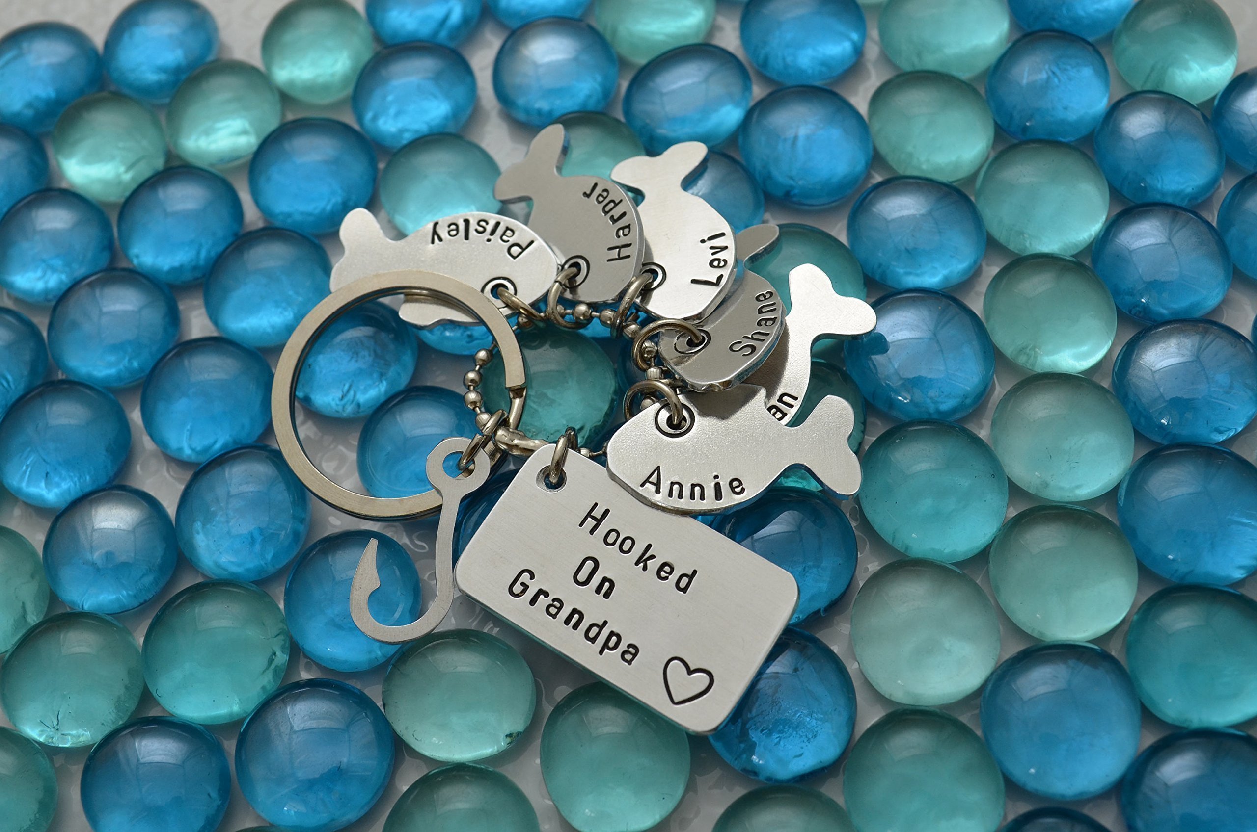 Personalized Engraved Keychain for Men - Unique Gifts for Dad, Grandpa, Fishing Enthusiasts - Perfect Stocking Stuffer & Thoughtful Present for Birthdays, Christmas - Durable Metal Key Ring for Everyday Use at Home, Office or Travel