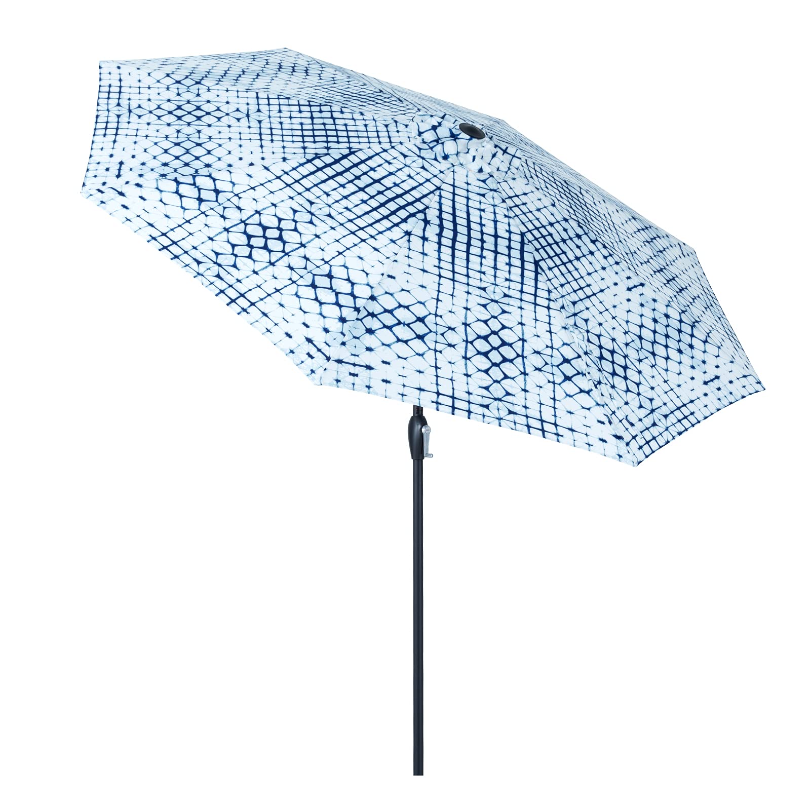 9 ft Outdoor Patio Umbrella with Tilt & Crank - Heavy Duty 8-Rib Design for Deck, Poolside, Garden or Backyard Dining
