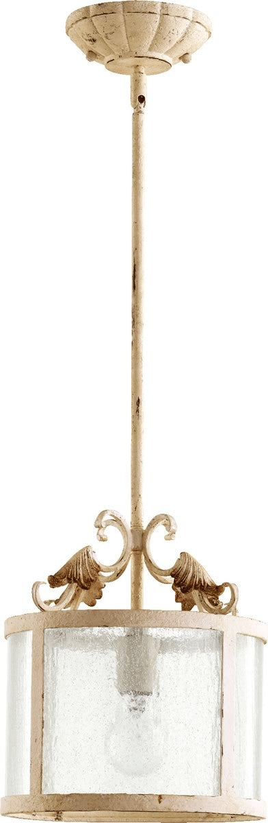 11W Florence 1 Light Mini Pendant Light Fixture in Persian White - Perfect for Kitchen Island, Dining Room, or Entryway Lighting
