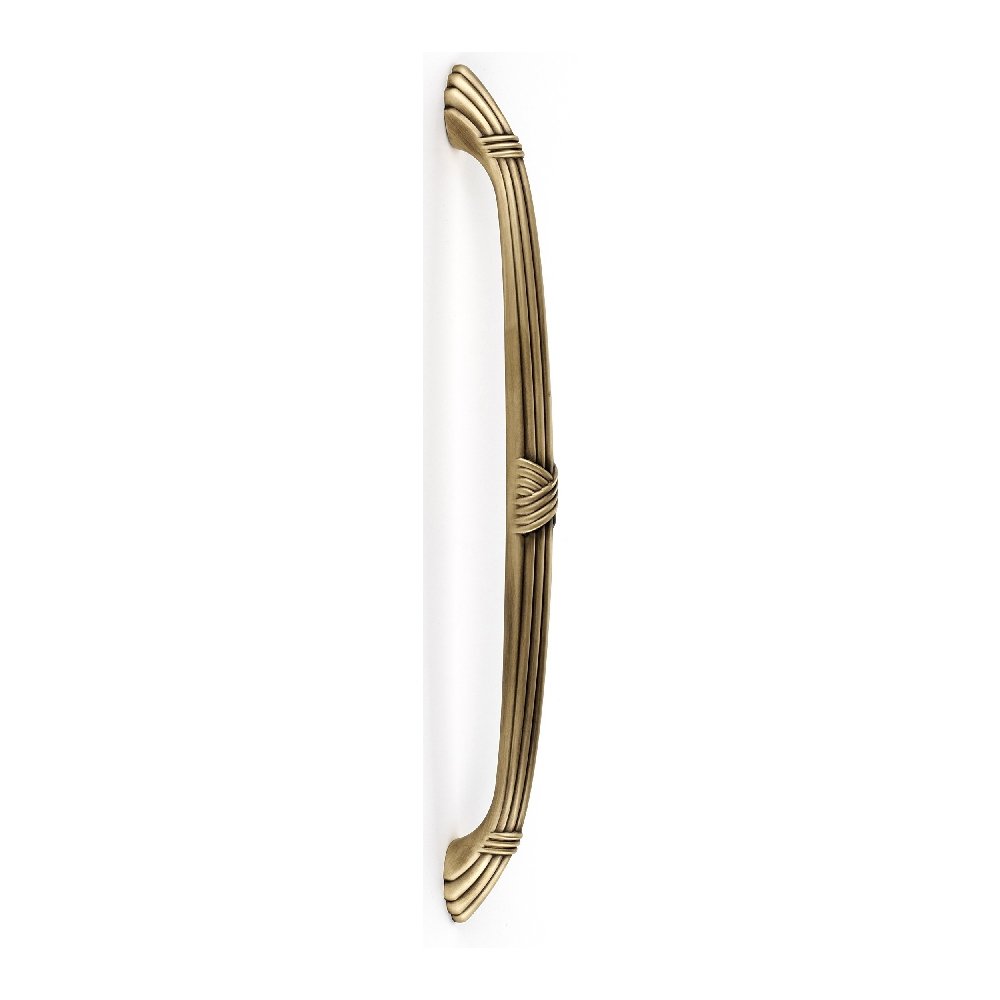 D112-AP-AEM Traditional Antique English Matte Appliance Pull Ribbon & Reed - Vintage Cabinet Hardware for Kitchen & Furniture Restoration