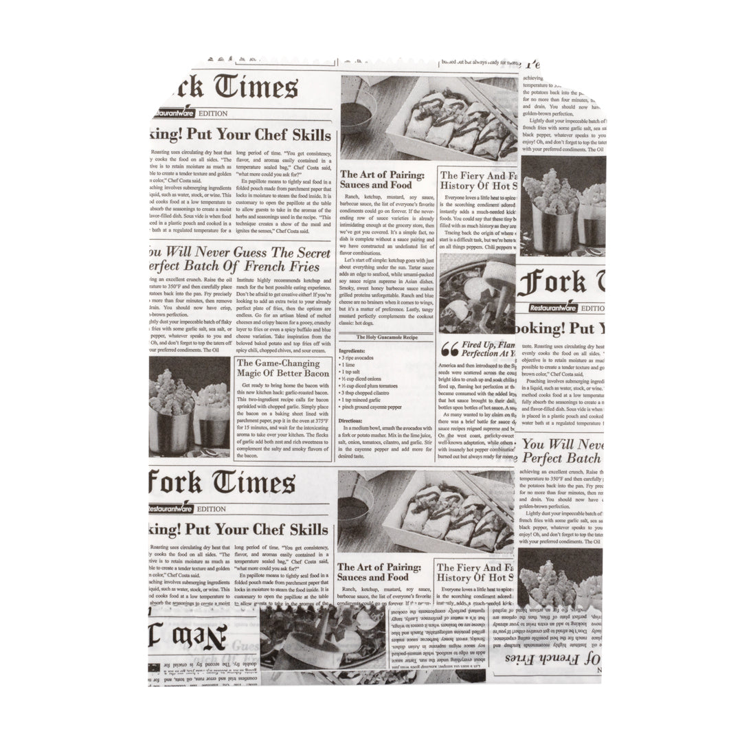 Eco-Friendly Newsprint Paper Bags 7x5 Inches - 100 Count Bulk Pack for Grocery, Retail & Gift Packaging