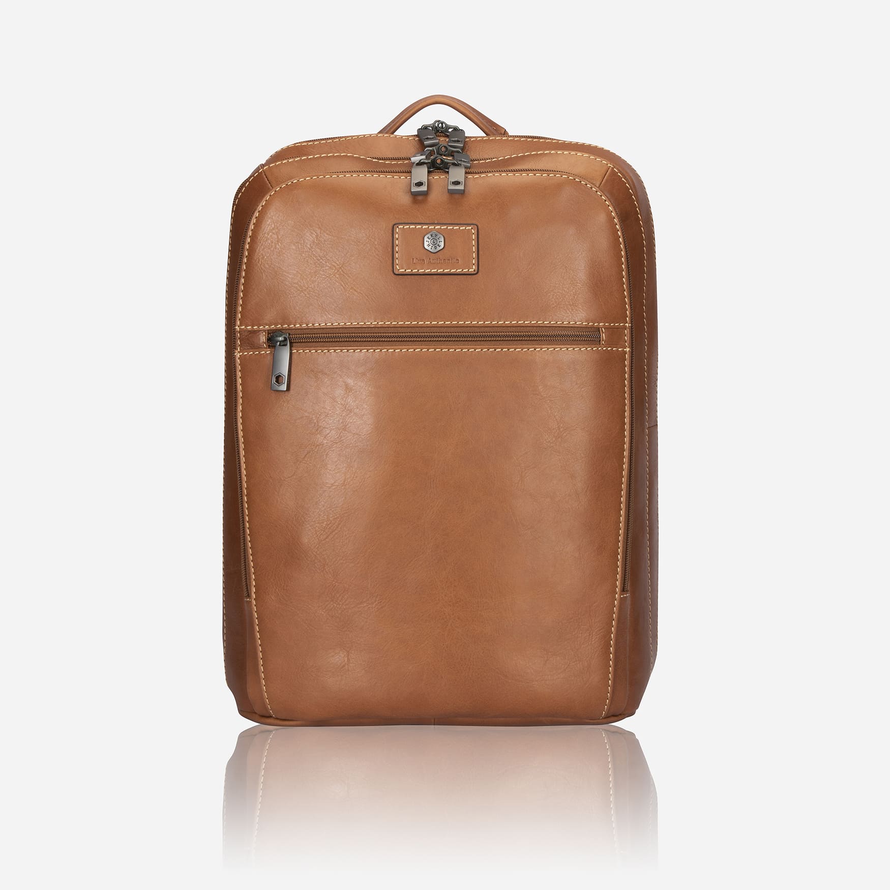 Jekyll & Hide Montana Overnight Business Backpack 45cm - Durable Leather Laptop Backpack for Men & Women - Perfect for Business Travel, Work Commute & Weekend Getaways