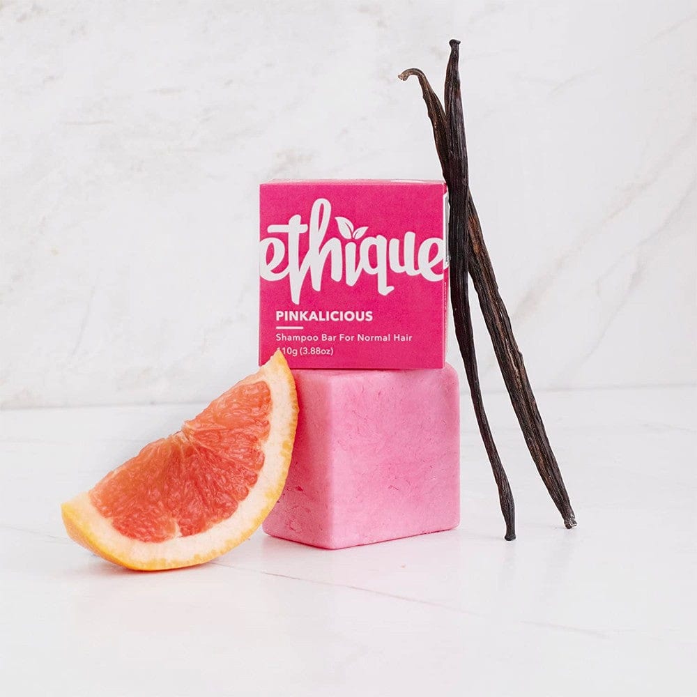 ETHIQUE Solid Shampoo Bar for Normal Hair - 110g Vegan & Plastic-Free | Pinkalicious Scent | Travel-Friendly & Eco-Friendly Hair Care for Home & On-The-Go