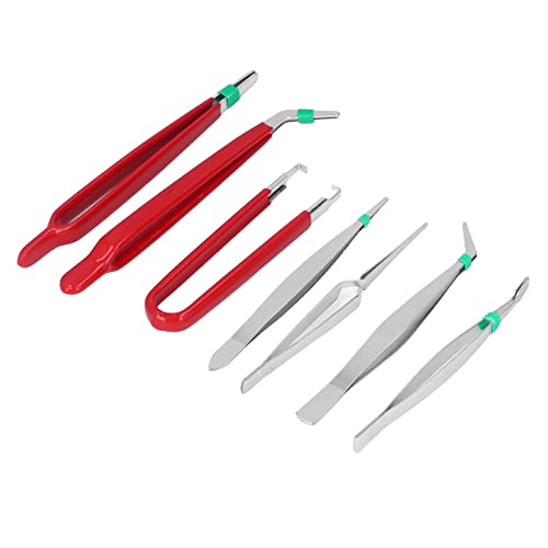 Precision Repair Tweezers Set - 7pcs Anti Static Electronics Tweezers with Multiple Tips for Phone, Watch & PCB Repair - Essential Tool Kit for Technicians & DIY Enthusiasts