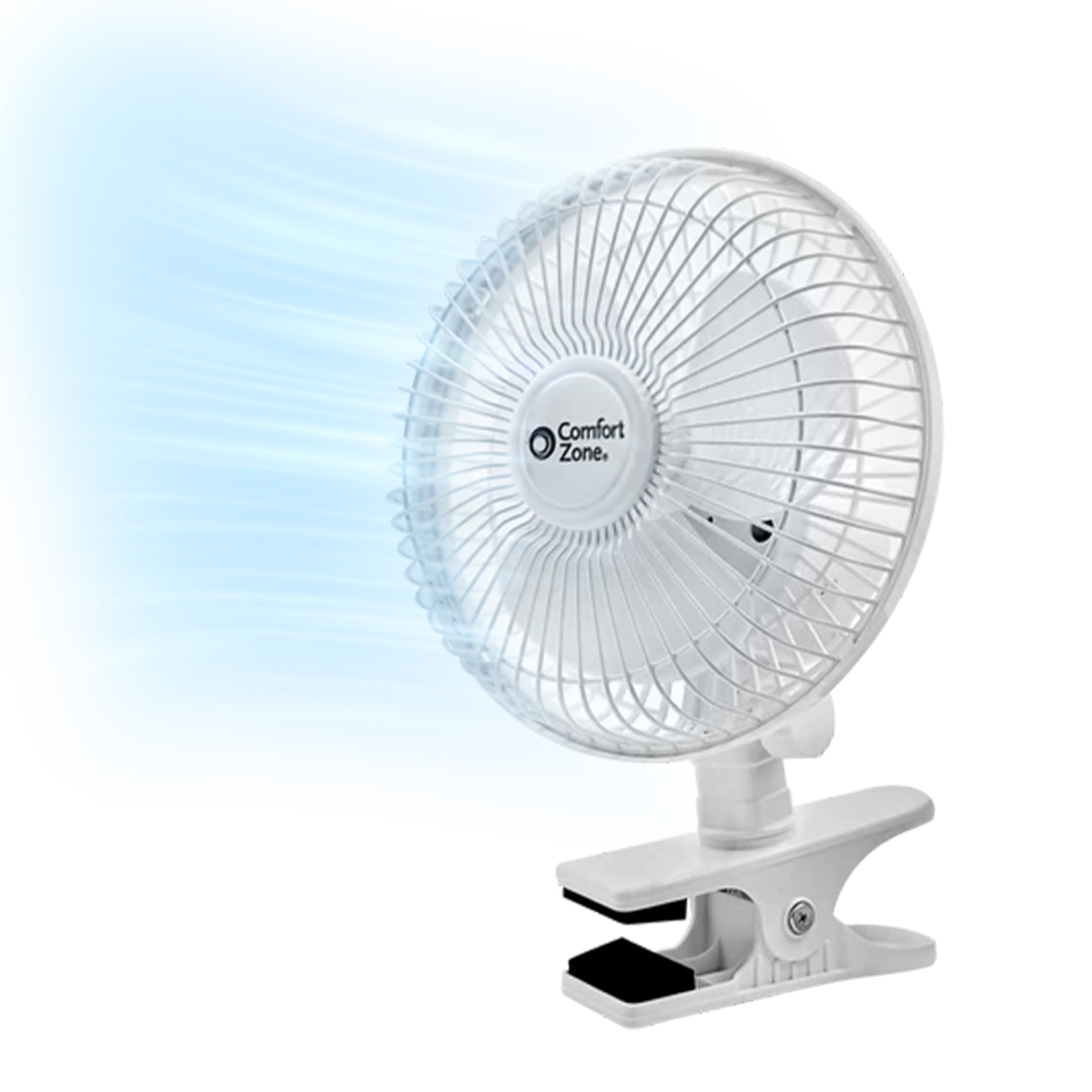 6 Inch Portable Clip on Fan - Adjustable Tilt, Quiet 2-Speed Electric Mini Desk Fan for Home, Office, Dorm | 6.53 ft/sec Airflow | Perfect for Bedroom Cooling, Workspace Ventilation & Personal Air Circulation