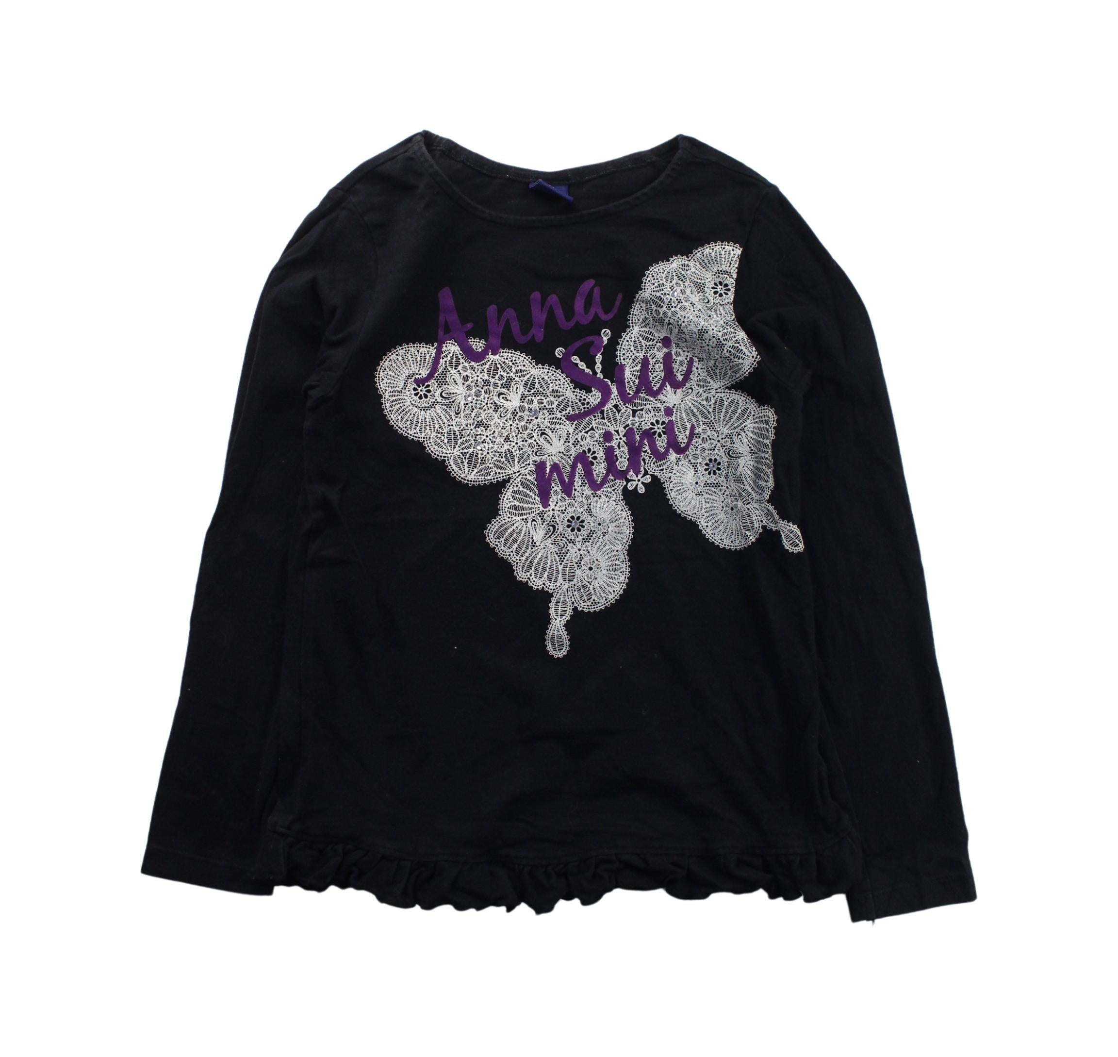 Anna Sui Girls Long Sleeve Graphic T-Shirt - Size 7-8 Years | Cute Casual Top for School, Playdates & Everyday Wear