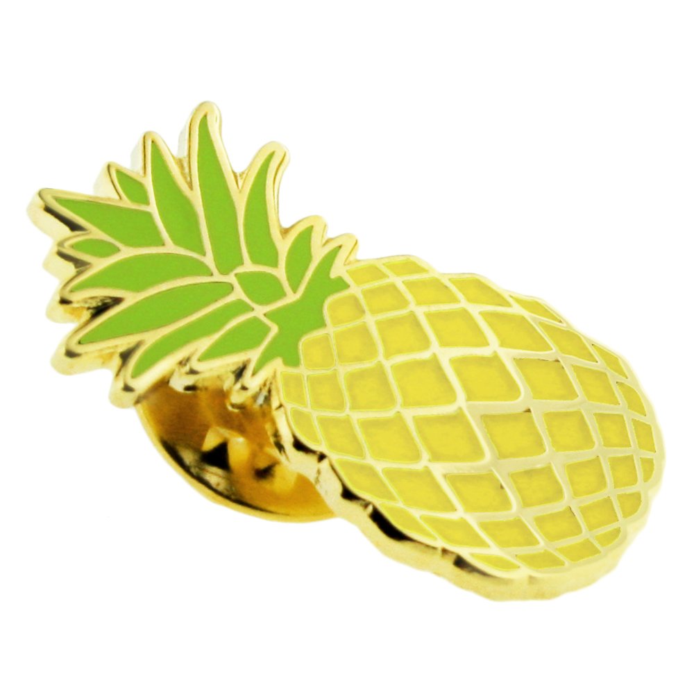PinMart Culinary Hospitality Pineapple Fruit Enamel Lapel Pin - Perfect for Chefs, Waiters & Food Service Professionals