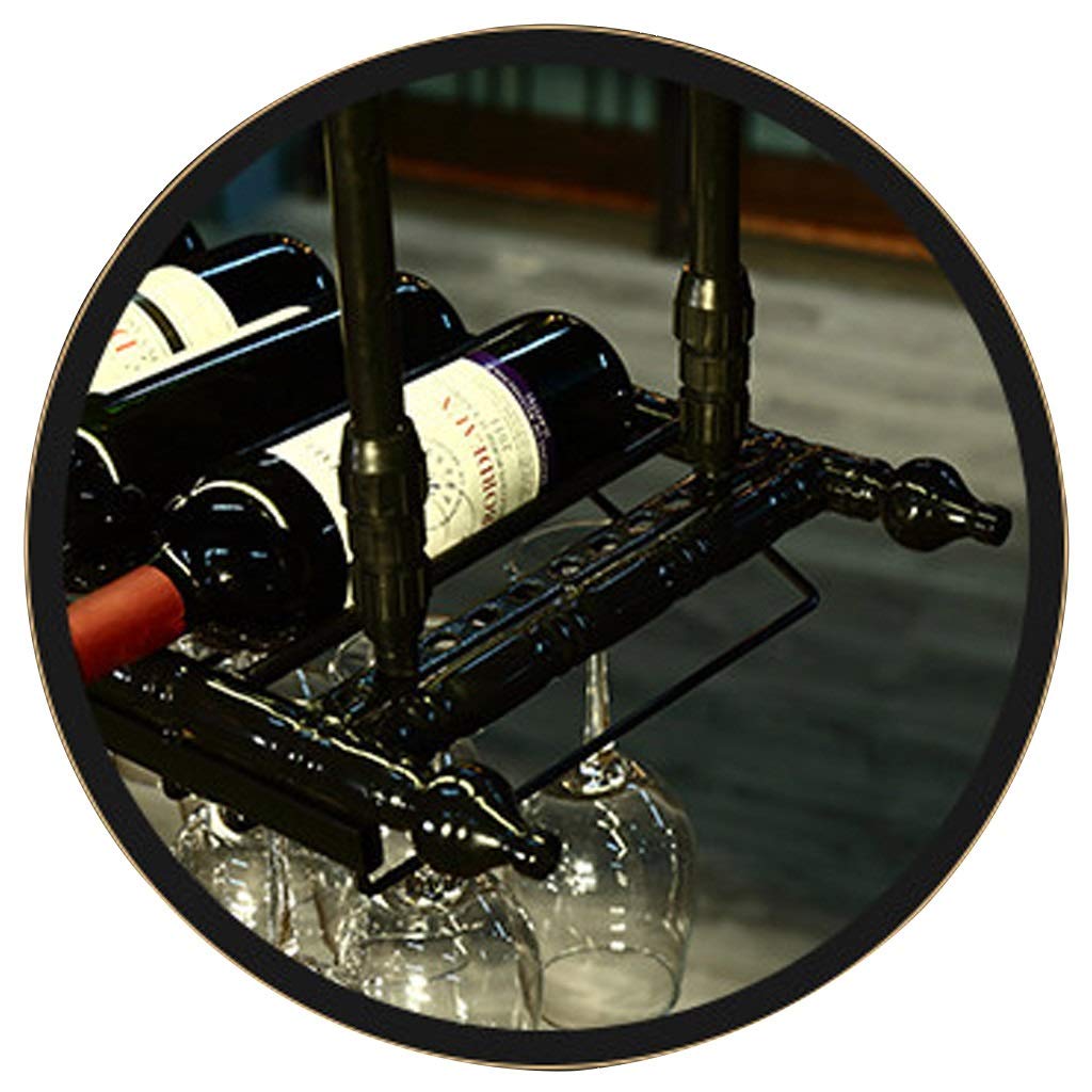 Premium Under Shelf Wine Glass Rack - Double Row Hanging Hook Organizer for Cupboard, Multifunctional Glass Holder (Black) - Perfect for Kitchen, Bar, and Dining Room Storage