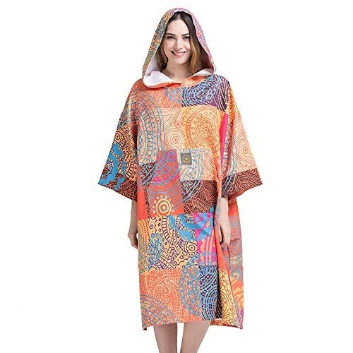 Quick-Dry Surf Poncho Towel - Sleeveless Beach Changing Robe & Windproof Bathrobe for Swimming, Diving & Locker Room Use - Perfect for Surfers, Swimmers & Beachgoers