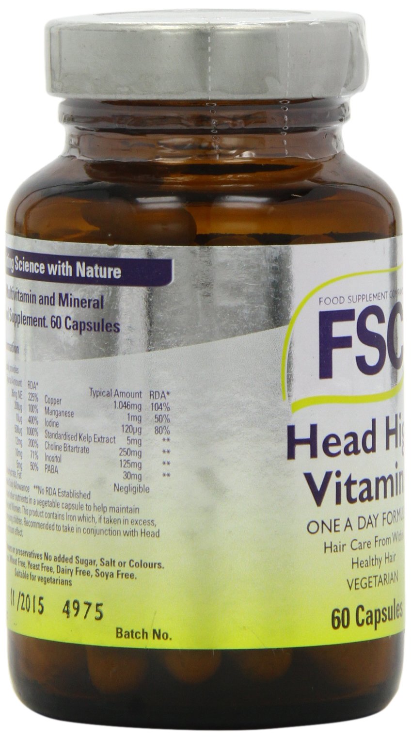 Head High Vitamins 60 Capsules - Premium Brain Support Supplement for Focus & Memory - Daily Nootropic Boost for Work, Study & Mental Clarity
