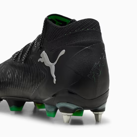 Puma Future 8 Ultimate MXSG Football Cleats - Black/Cool Gray/Fluo Green Soccer Shoes for Men | Perfect for Turf & Artificial Grass Training & Matches