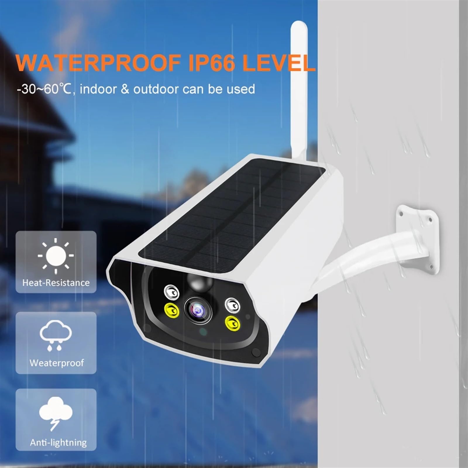 4G Solar Powered Security Camera 1080P HD with Night Vision, PIR Motion Detection & Waterproof - Wireless Outdoor Surveillance for Home, Farm, and Business (Includes 32GB Storage)