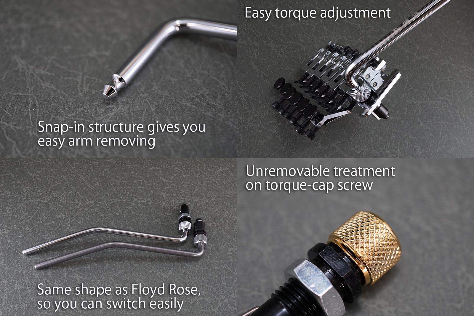 RED BISHOP MAGIK-ARM Floyd Rose Tremolo Stabilizer - Guitar Bridge Locking System for Improved Tuning Stability | Perfect for Live Performances & Heavy Whammy Bar Use