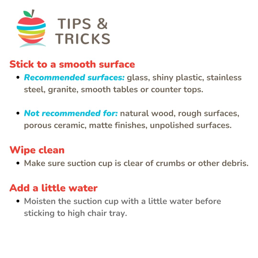 Suction Cup High Chair Toys Holder with 3 Toy Tethers - Secure Teethers, Toys & Snack Cups for Babies 6-12 Months | Ideal for Travel, Restaurants & Home Use