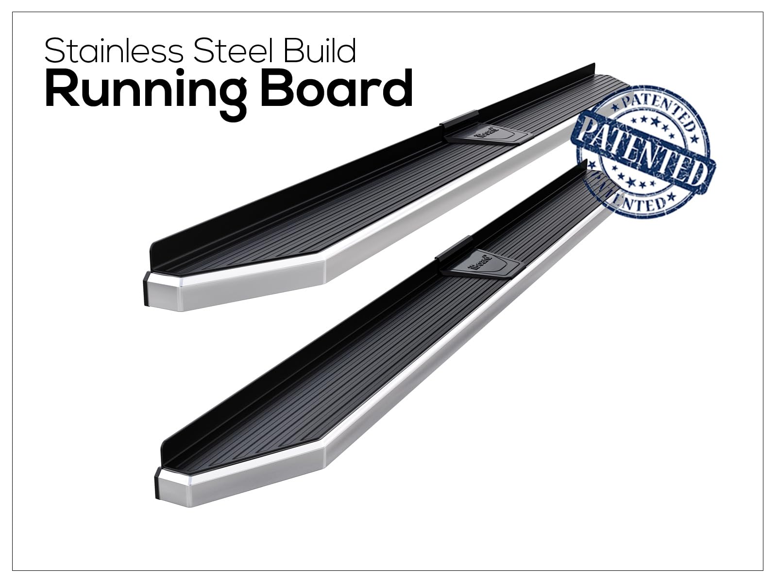 APS 6in 304 Stainless Steel Polished Running Boards Side Steps for Jeep Wrangler JL 2018-2025 4-Door (Including 4xe Models) - Easy Installation, Durable Off-Road Protection - Perfect for Adventure & Daily Driving