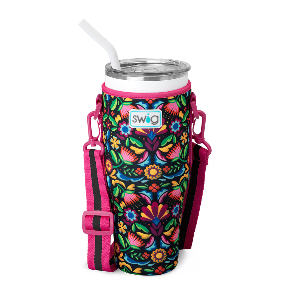 **40oz Caliente Mega Mug Sling - Insulated Stainless Steel Tumbler with Handle & Lid - Perfect for Coffee, Tea, and Cold Drinks - Great for Camping, Travel, and Outdoor Adventures**
