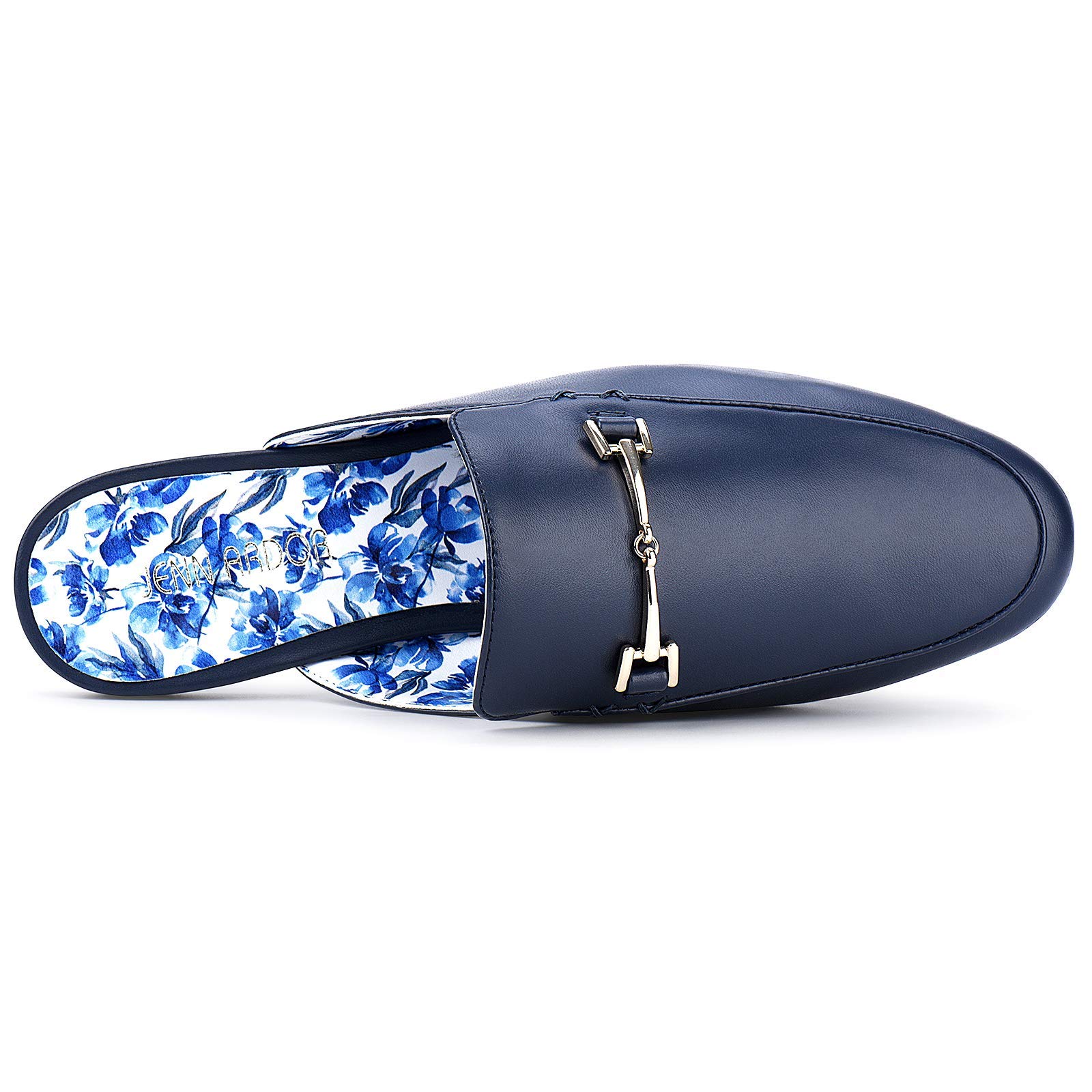 JENN ARDOR Women's Pointed Toe Mules - Slip On Backless Loafers & Flats for Work, Casual Wear | Comfortable Low Heel Slides for Office, Home, and Everyday Use