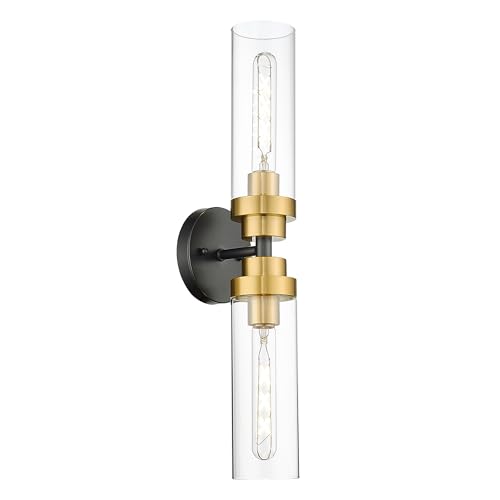 Black Gold & Clear Glass
