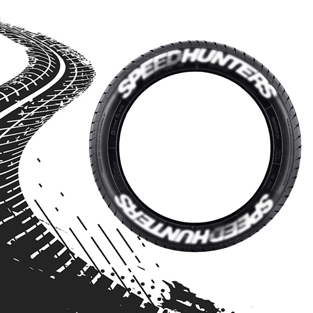 Custom 3D Rubber Wheel Letter Stickers for General Motors Tires - Personalized Tire Decoration (8 Sets, Black) - Perfect for Car Enthusiasts & Vehicle Customization