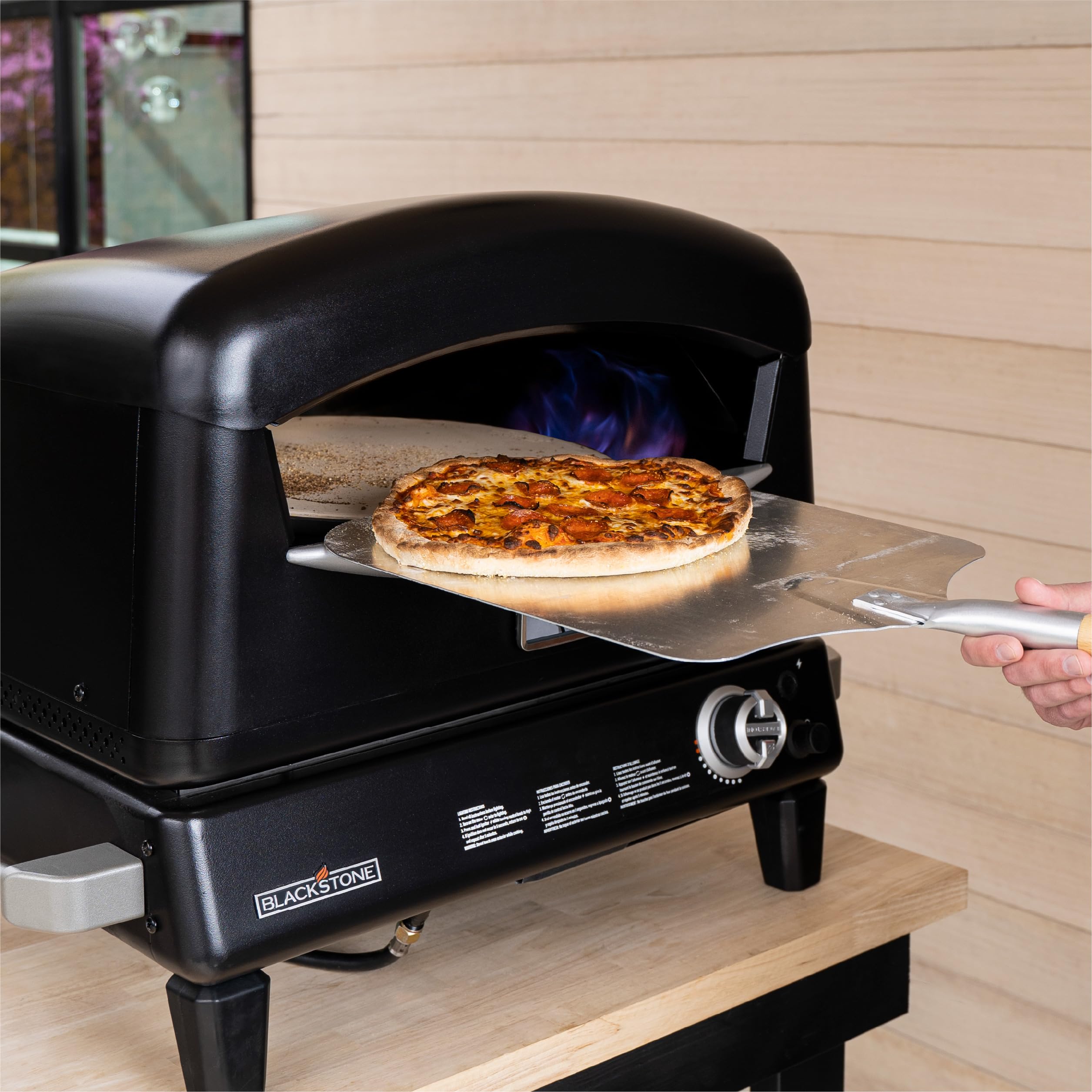 Blackstone 6825 Outdoor Pizza Oven - Portable Gas Pizza Maker for Backyard, Camping & Tailgating - Perfect for Homemade Pizza, Bread & Baking
