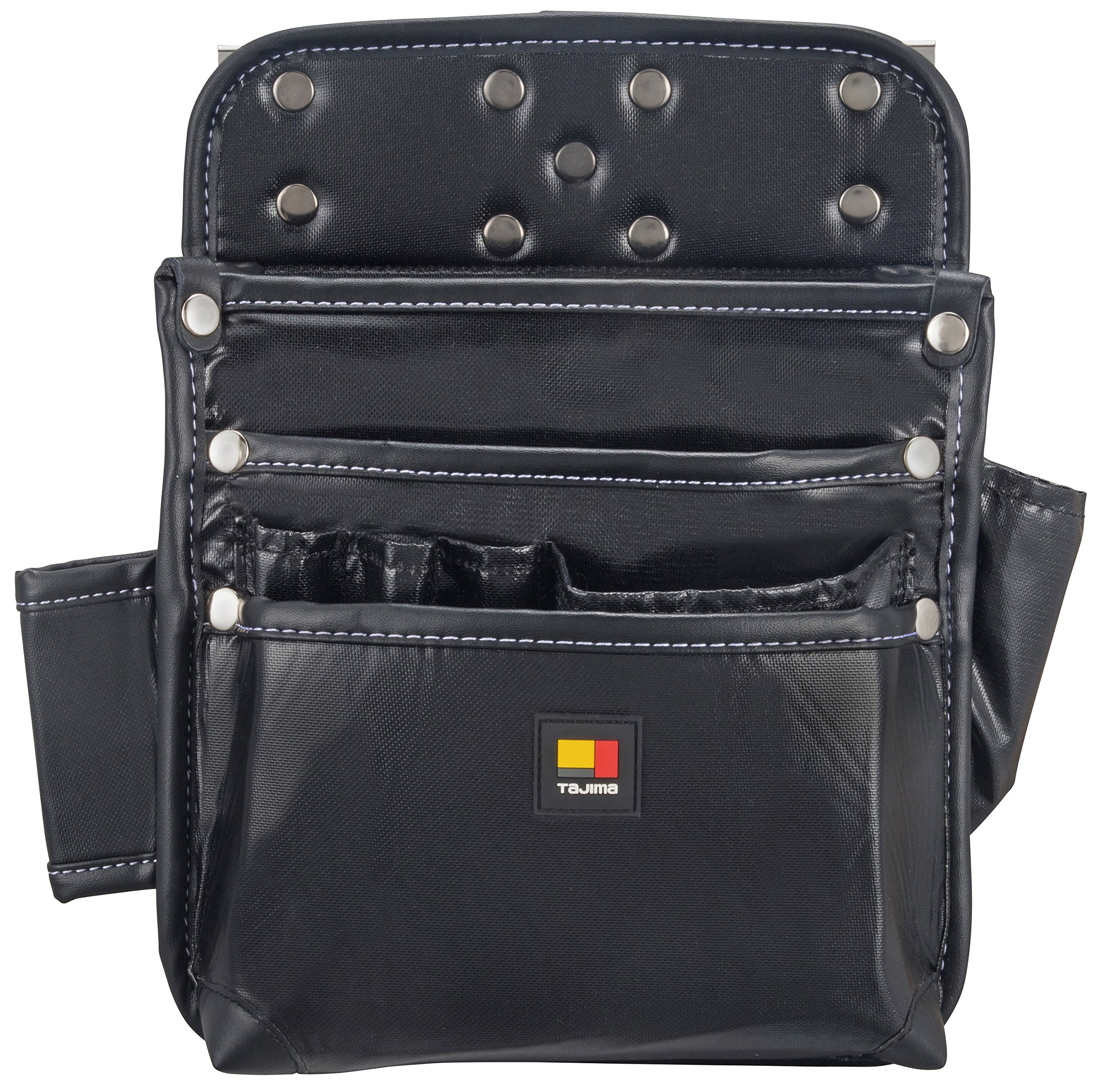 Tajima SFKBN-KG3L Detachable Waist Pouch & Nail Bag - 3-Tier Large Capacity Tool Organizer for Construction, Carpentry & DIY Projects (Japan Import)