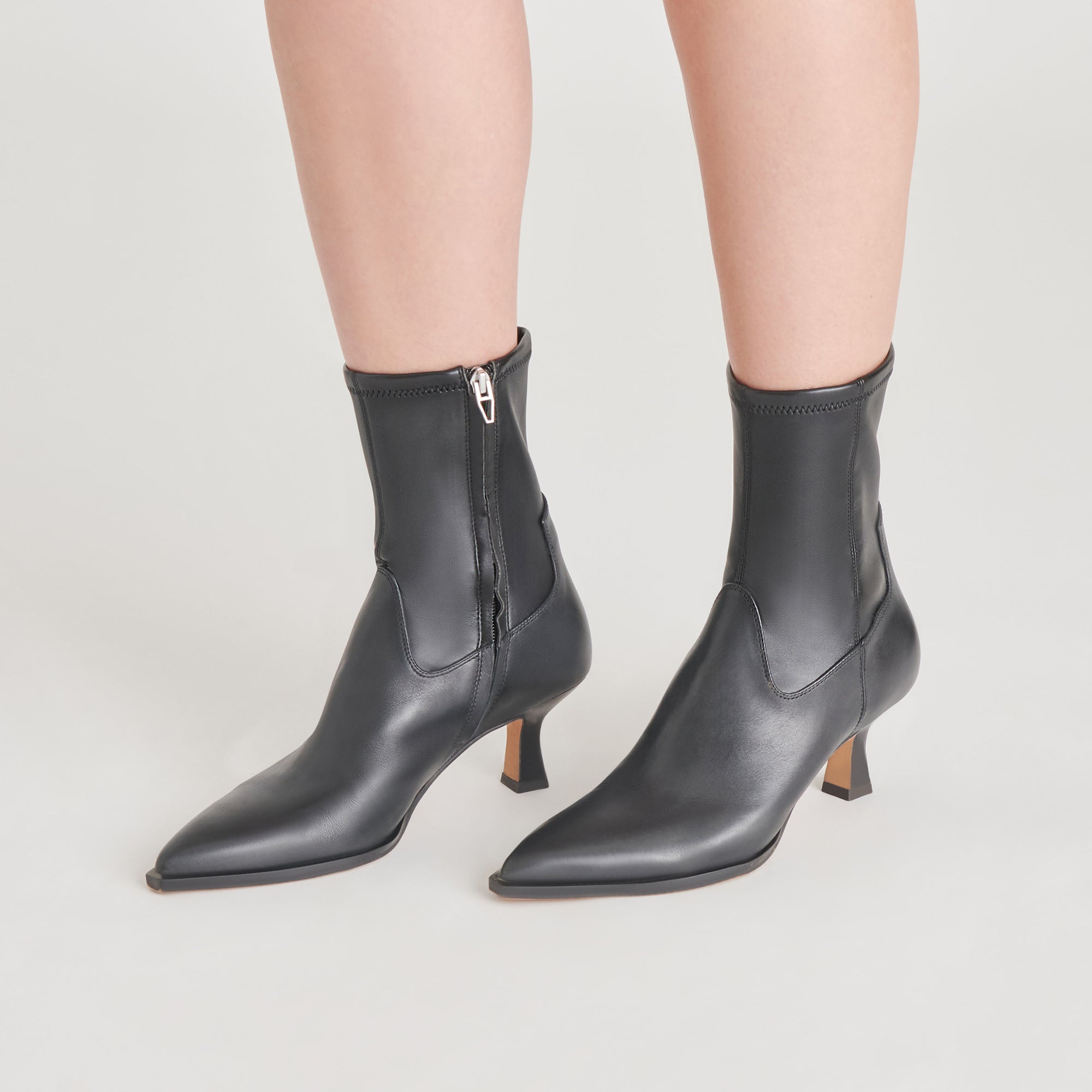 ARYA Black Leather Boots for Women - Stylish & Comfortable Ankle Boots for Casual Wear, Work & Outdoor Activities