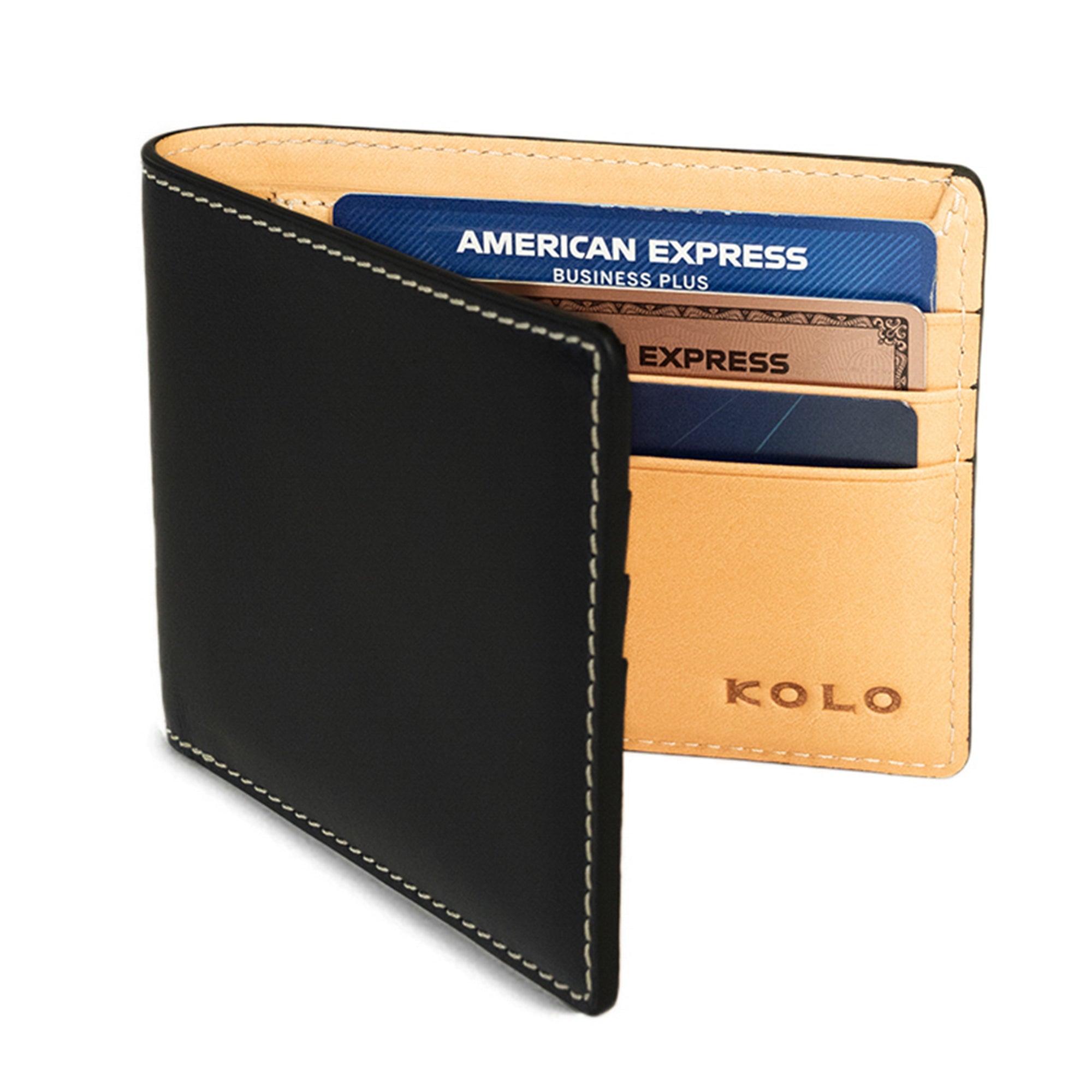 Premium Camden Bi-Fold Leather Wallet for Men - RFID Blocking & Slim Design - Perfect for Everyday Use, Travel, and Business