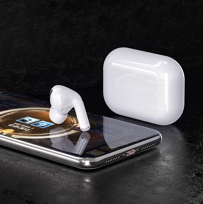 Wireless Bluetooth Headphones with Charging Case - White | Noise Cancelling Earbuds for Running, Workout & Travel