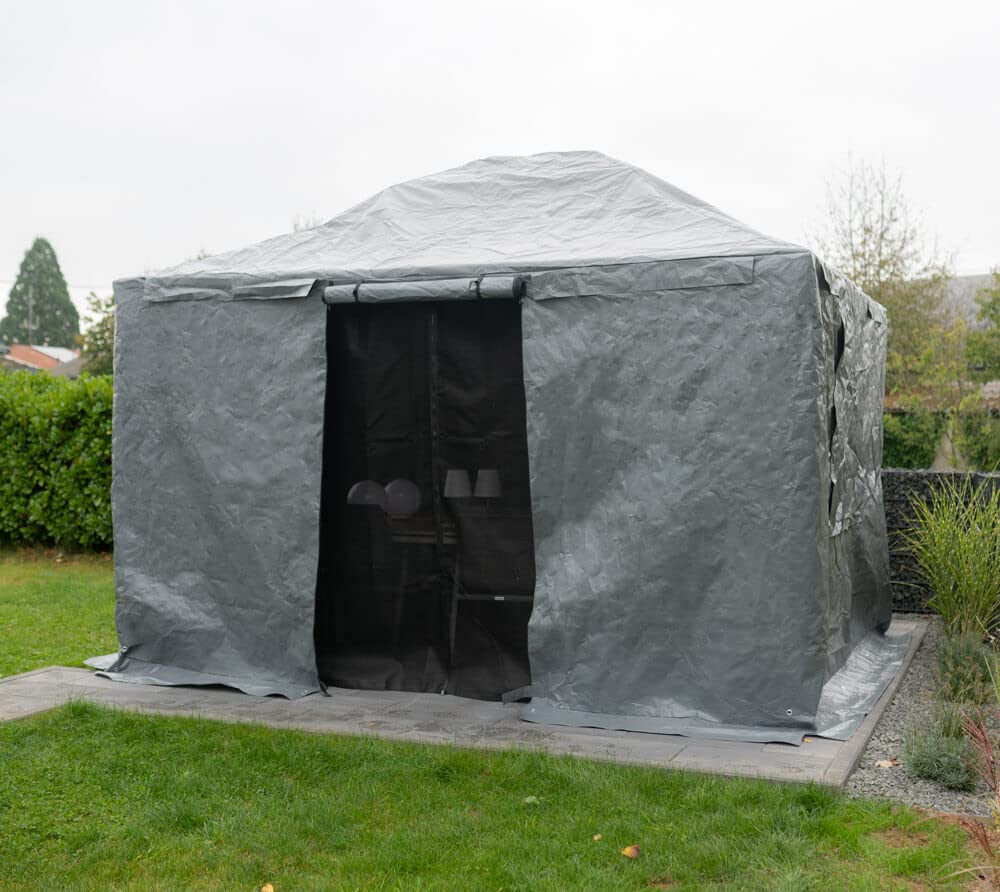 Sojag 12' x 16' Universal Winter Cover for Gazebos & Outdoor Sun Shelters - Waterproof Protection for Patio, Garden, and Backyard Use