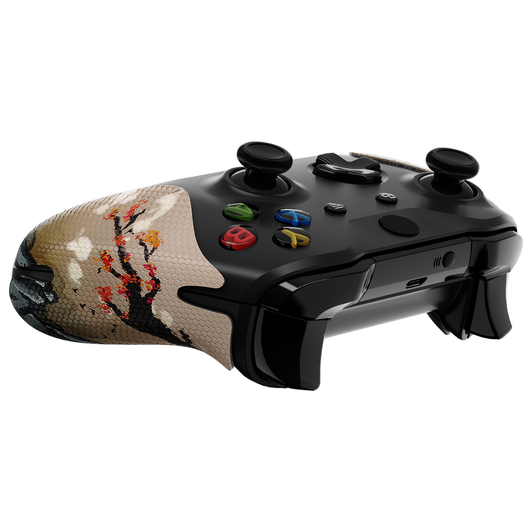 eXtremeRate Anti-Slip Sweat-Absorbent Controller Grip for Xbox One S & X - Professional Textured Soft Rubber Handle Pads - Enhanced Gaming Comfort for Long Play Sessions - GX00169