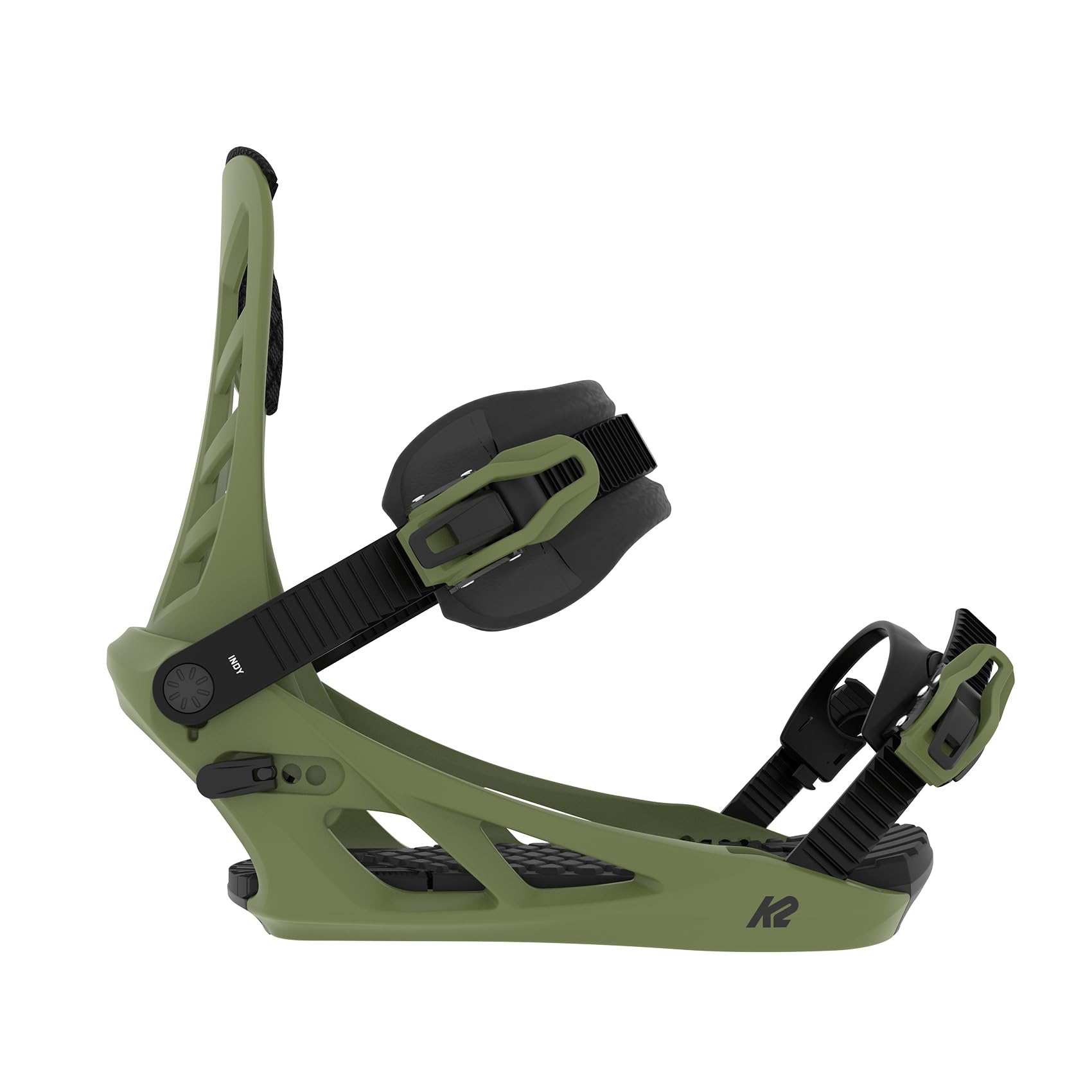 K2 Indy Men's Snowboard Bindings - All-Mountain Freestyle Riding for Snowboarding Enthusiasts | Perfect for Park, Powder & Backcountry Adventures