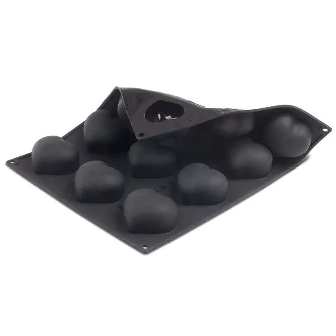 Pavoflex Silicone Heart Passion Mold - 12 Cavities Baking Tray for Valentine's Day, Romantic Desserts & DIY Chocolate Making