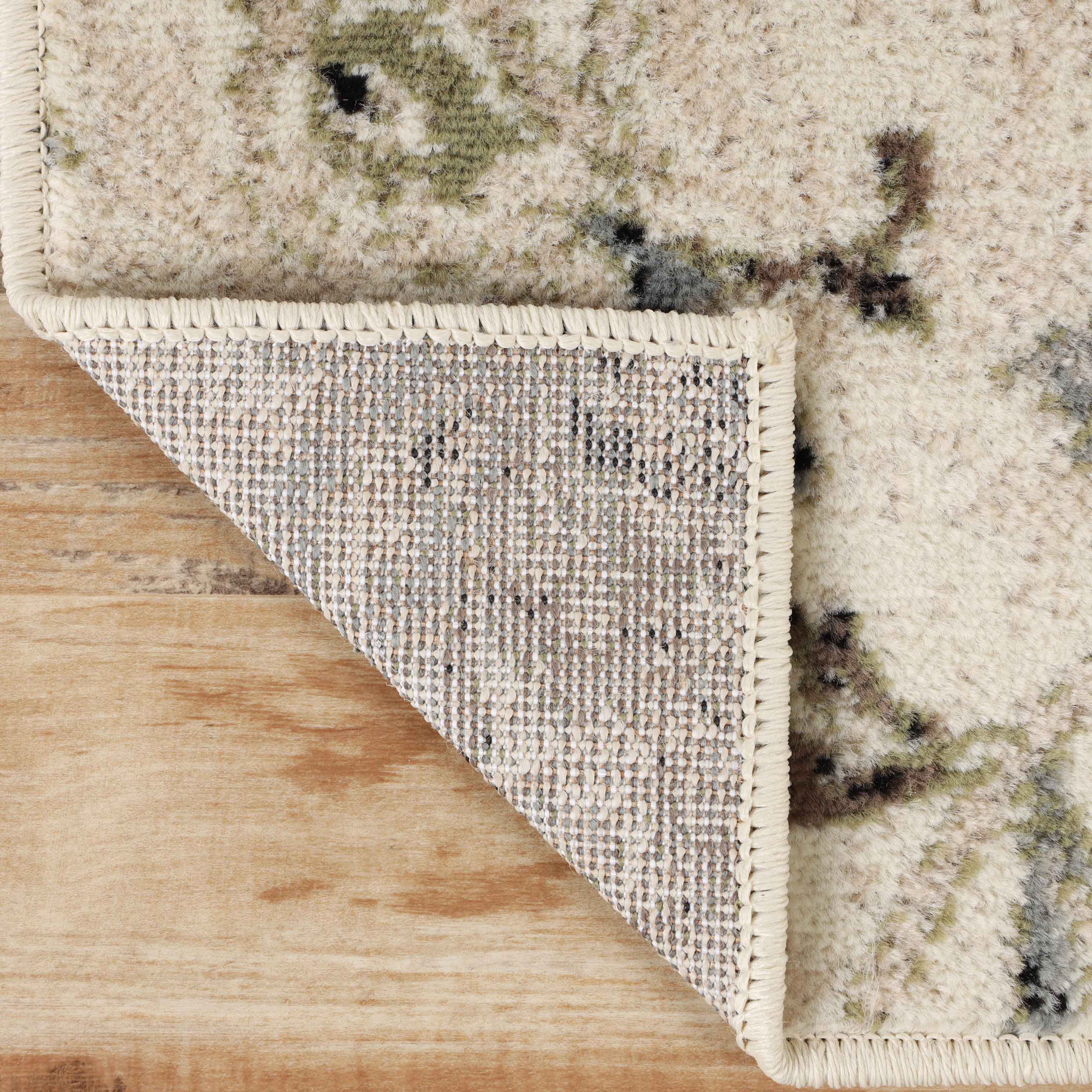 Jacobean Floral Modern Farmhouse Indoor Area Rugs & Runner Rugs - Soft Non-Slip Living Room Bedroom Decor for Cozy Home
