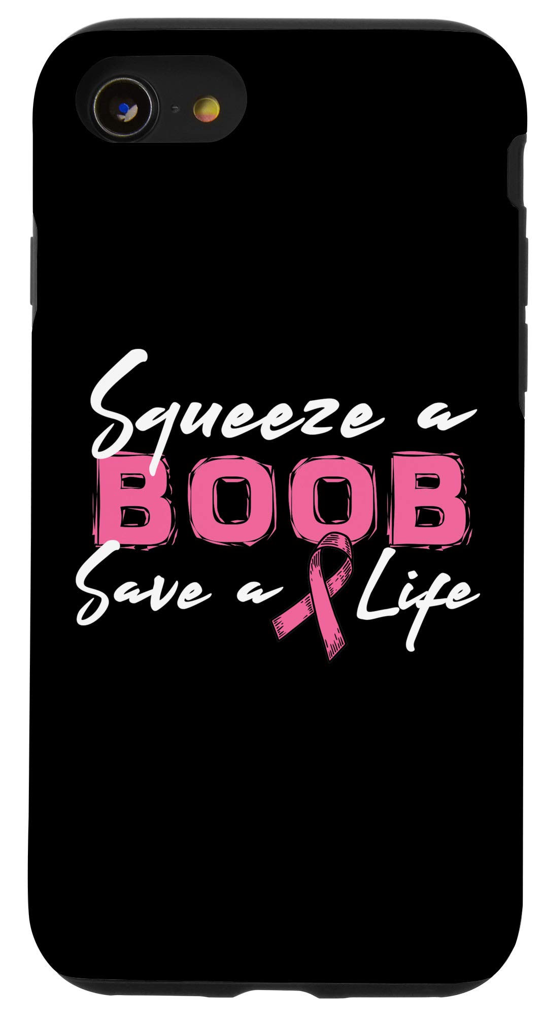 iPhone SE (2020) / 7 / 8 Pink Ribbon Breast Cancer Awareness Phone Case - Support Cancer Research with Every Purchase - Perfect Gift for Survivors, Patients & Supporters