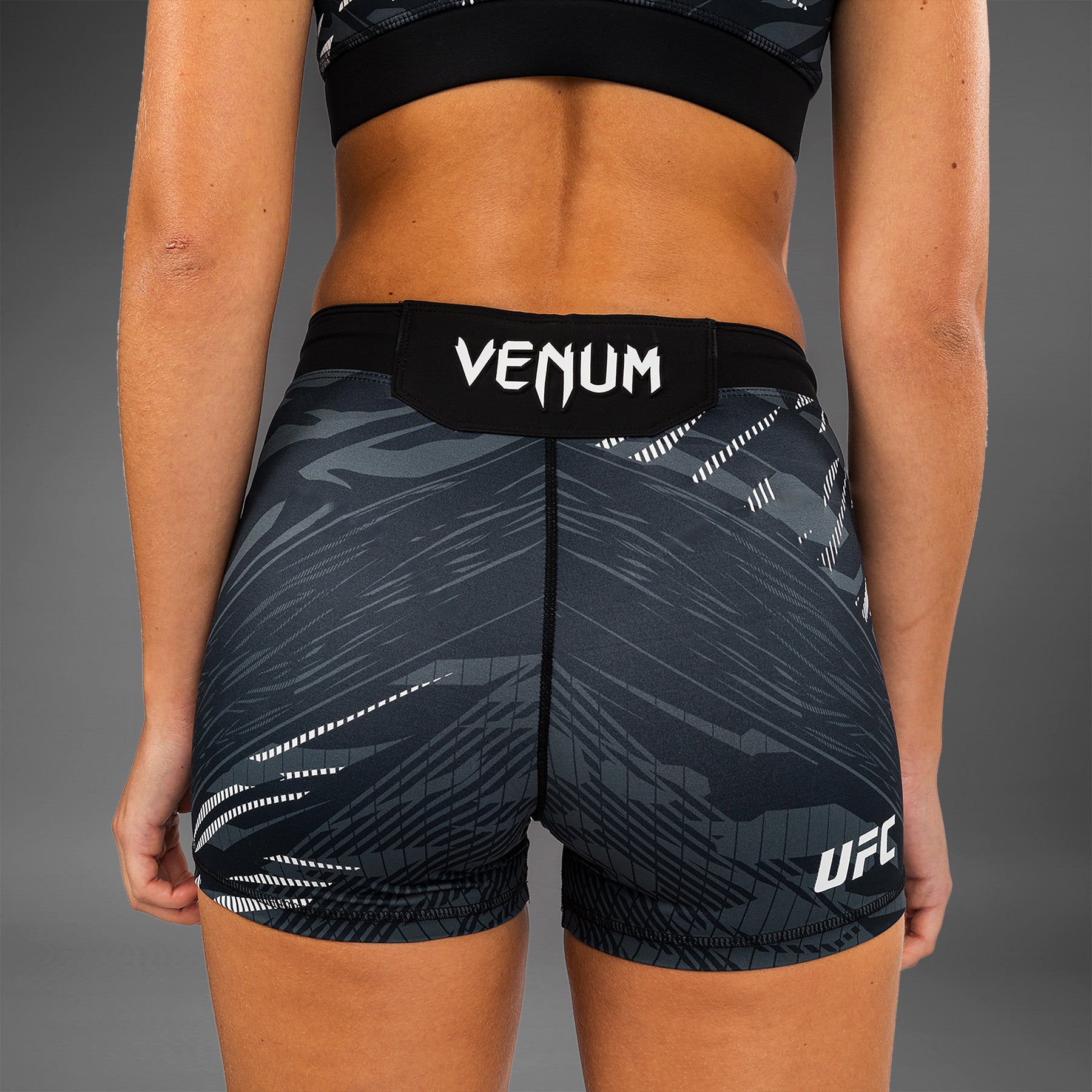Venum UFC Fusion Authentic Women's Vale Tudo Fight Shorts - Black MMA Training Shorts for BJJ, Muay Thai & Combat Sports