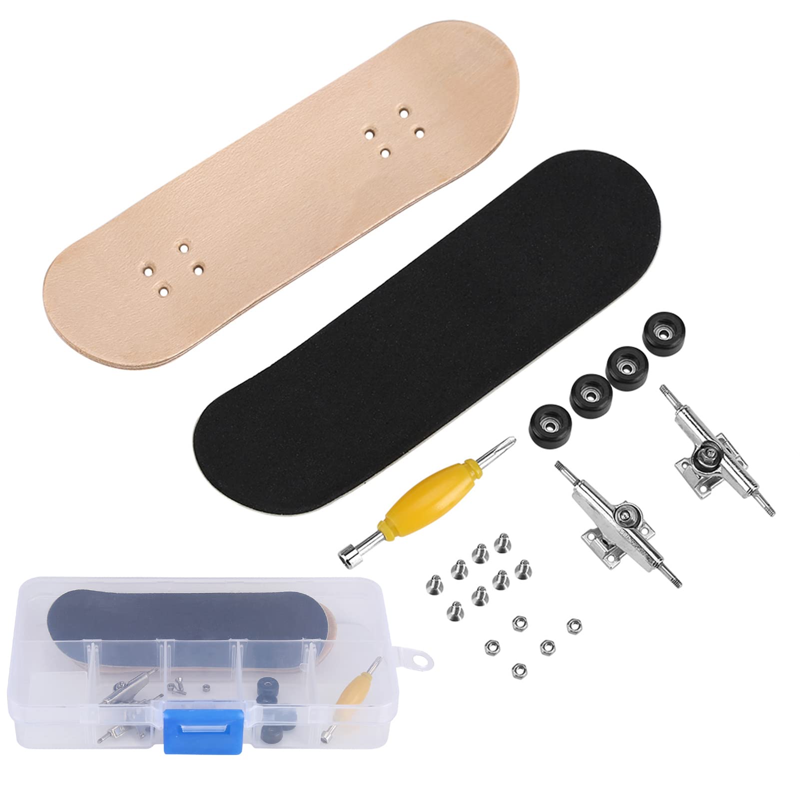 Premium Wooden Finger Skateboards - Mini Fingerboard Set with Ball Bearings for Ultimate Fingertip Training | Fun Sports Toy for Kids & Adults | Perfect for Skate Practice, Party Favors, and Desk Decorations